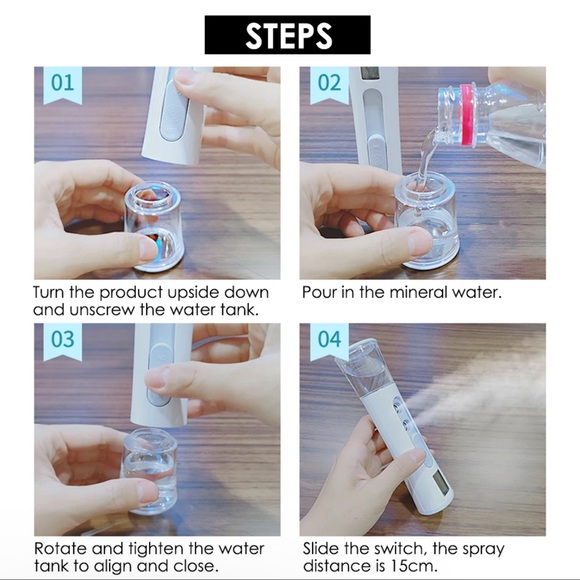 Portable Facial Mist Sprayer Beauty Instrument-Hydrating Humidifier LED Display - Picture 6 of 7